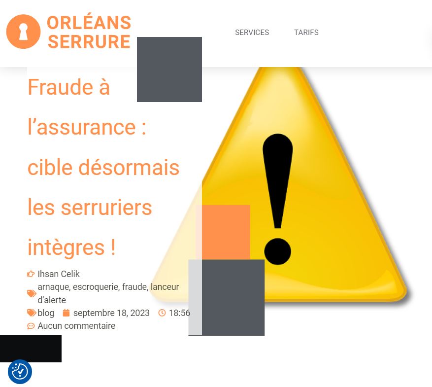 Fraude à l’assurance : cible désormais les serruriers intègres !
